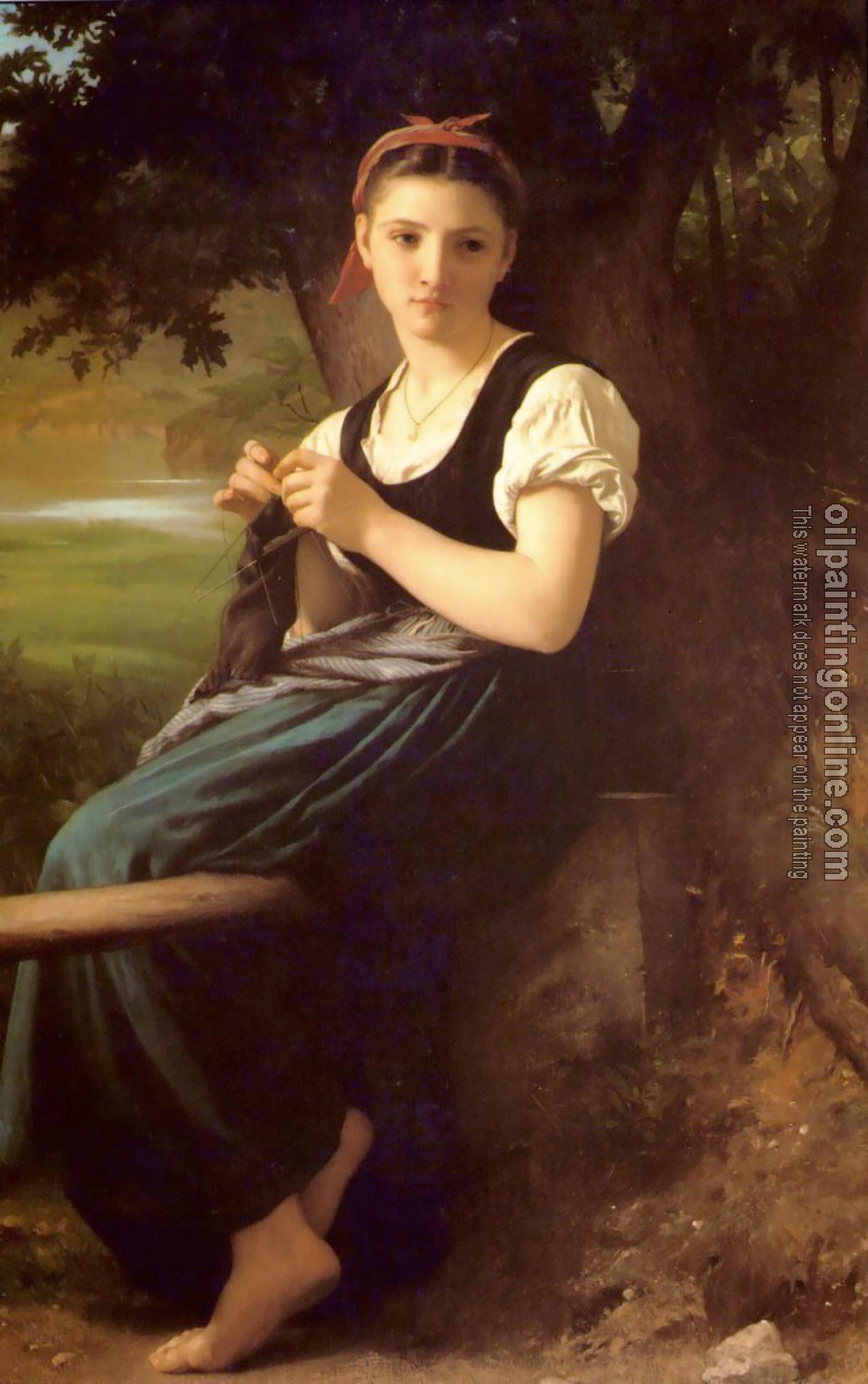 Bouguereau, William-Adolphe - Tricoteuse(The Knitter)